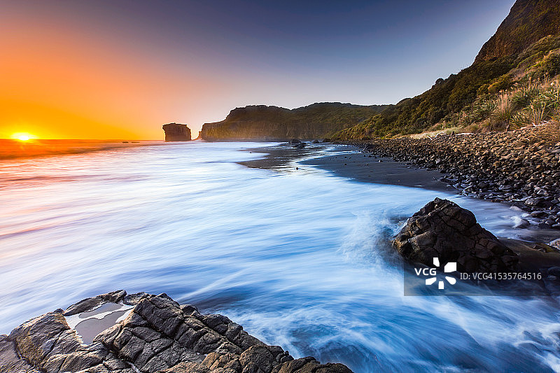毛利湾图片素材
