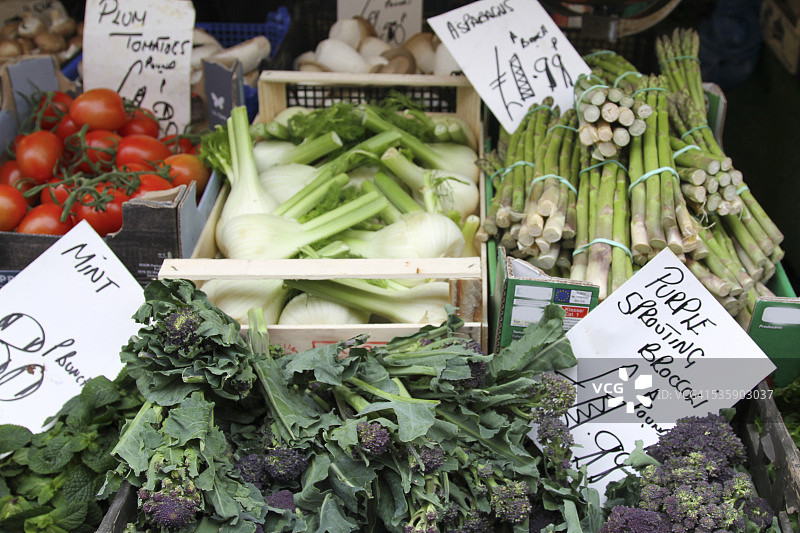 市场上出售的蔬菜图片素材