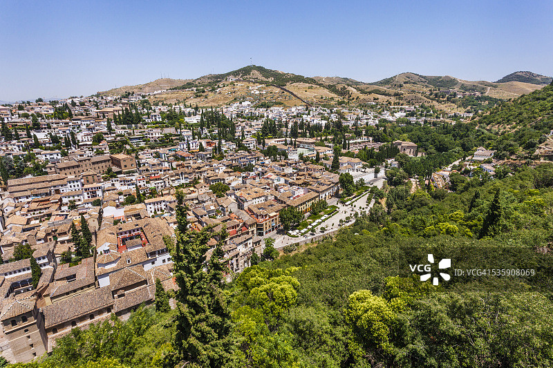 格拉纳达历史中心和阿尔贝辛区图片素材