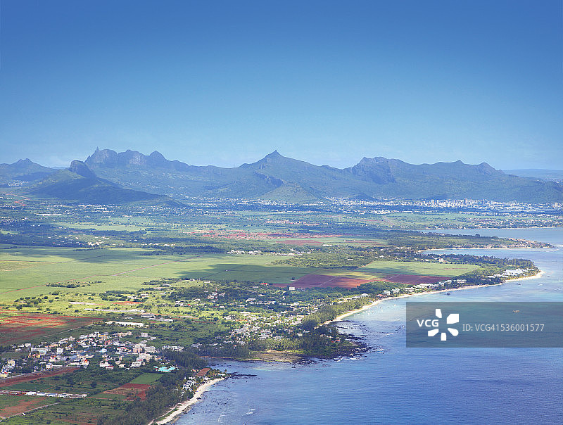 毛里求斯鸟瞰图片素材