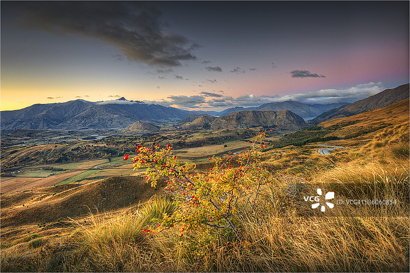 新西兰卓越山清晨景色图片素材