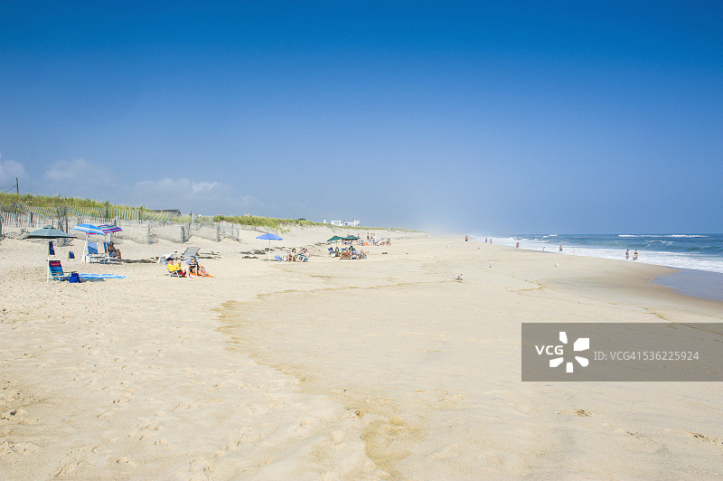 美国纽约长岛汉普顿长沙滩图片素材