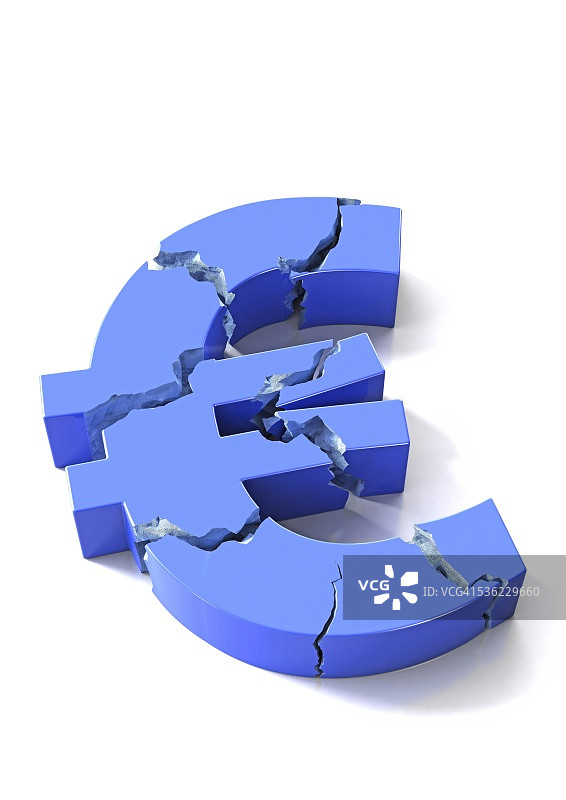 欧元危机概念艺术图片素材