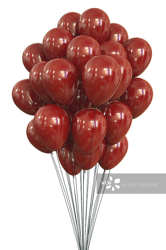 红色气球，插图图片素材