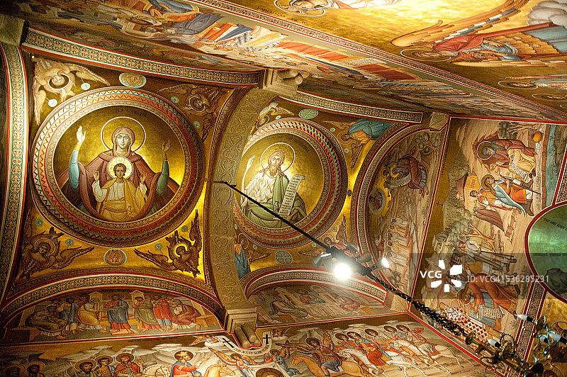普特纳修道院天花板图片素材
