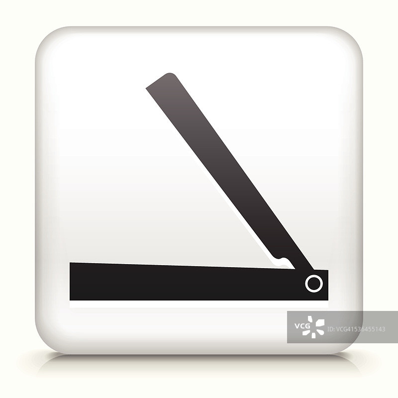 带直剃刀的方形按钮图片素材