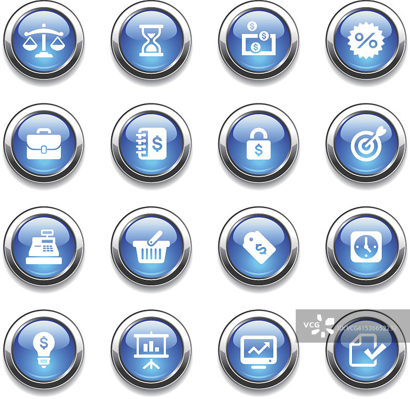 水晶图标集|银行与金融图片素材