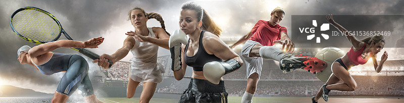 女子运动英雄图片素材