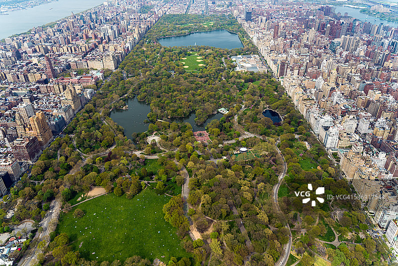 鸟瞰中央公园图片素材