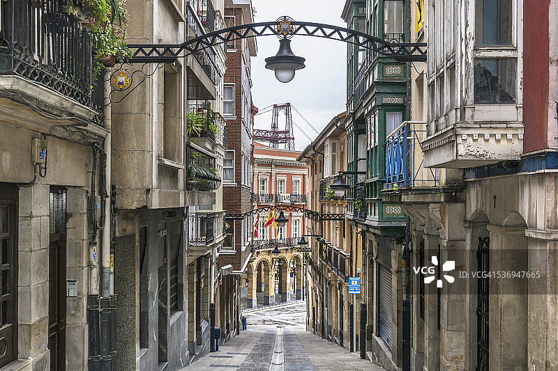 西班牙葡萄牙莱特的彩色房屋图片素材