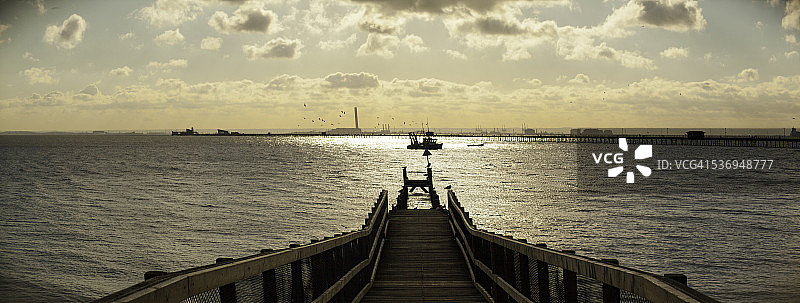 在绍森德-翁-海的海边图片素材