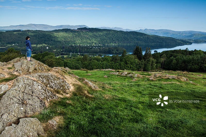英国湖区：温德米尔湖美景图片素材