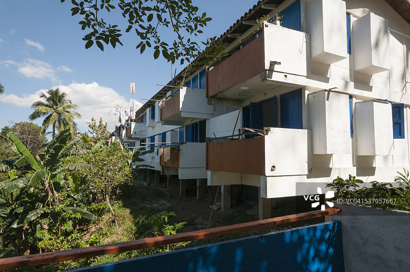 古巴拉斯特拉萨斯的公寓楼图片素材