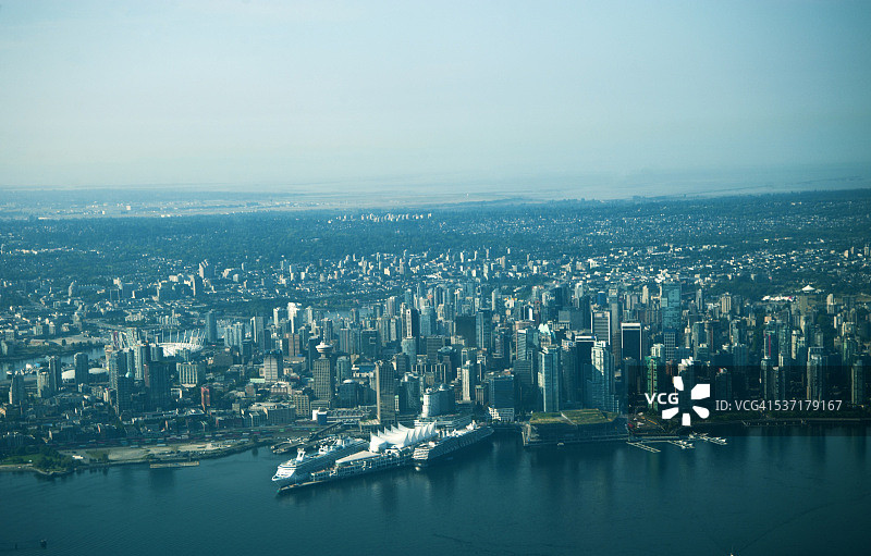 加拿大的温哥华航拍图片素材