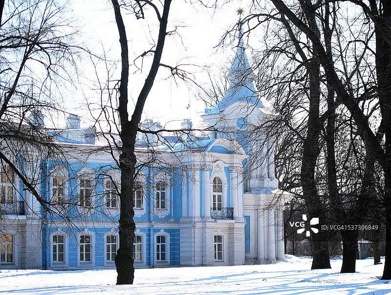 斯莫尔尼大教堂图片素材