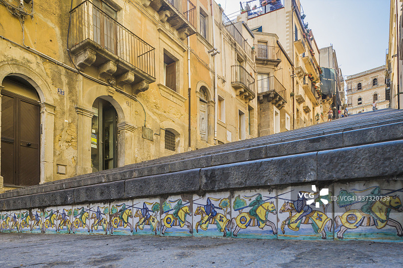 圣玛丽亚蒙特山的著名阶梯图片素材