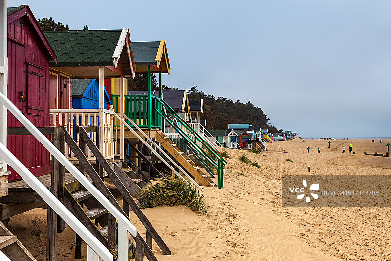 威尔斯-纳克斯特-锡海滩图片素材