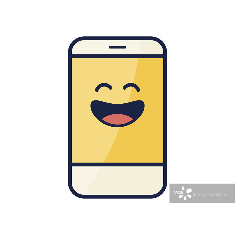 带表情符号的智能手机图片素材