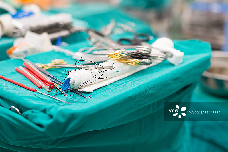 用于心脏直视手术的外科器械图片素材