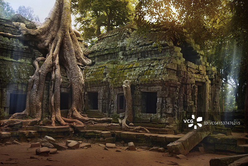 柬埔寨塔布茏寺图片素材