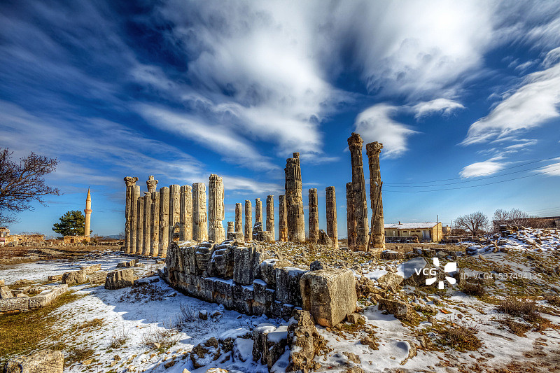 土耳其西利西亚的迪奥凯撒利亚古城遗址图片素材