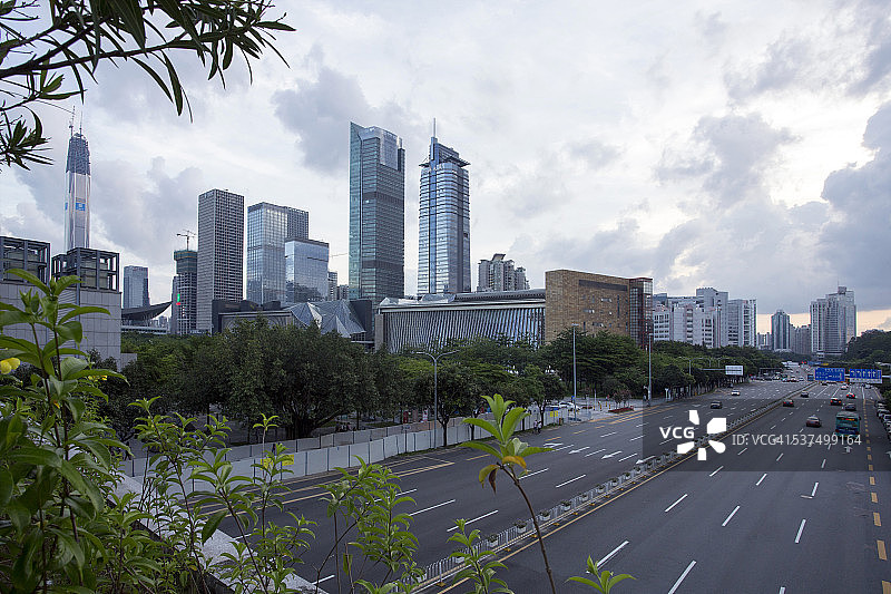 福田商业区市民中心区域图片素材