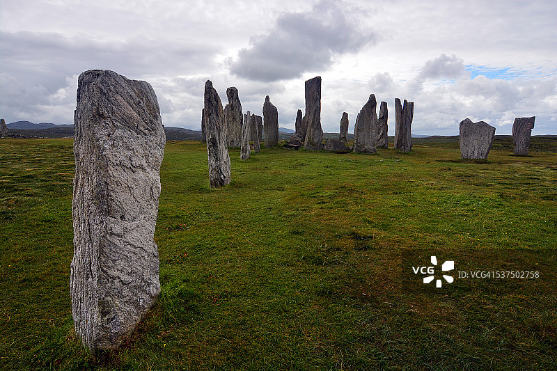 Callanish站在石头上图片素材