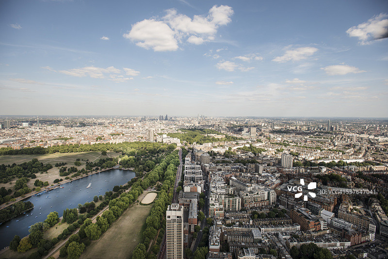 海德公园和九曲湖图片素材