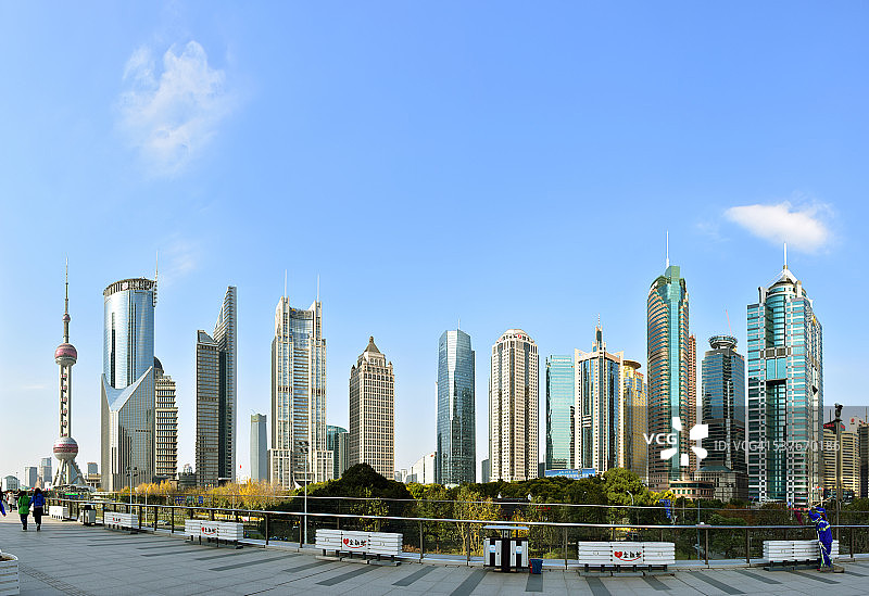 浦东天际线图片素材