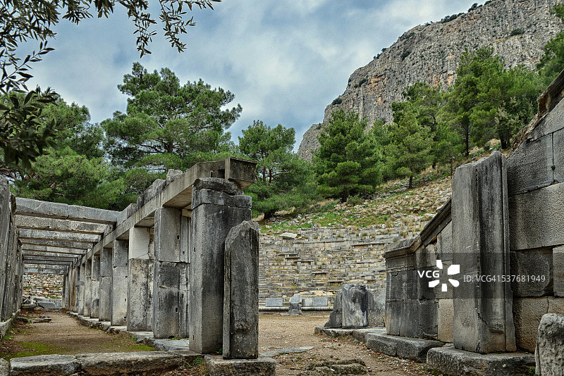 普里埃涅的舞台建筑和剧场图片素材