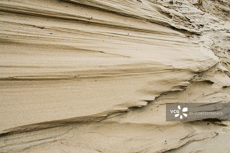 风吹沙丘细节图片素材