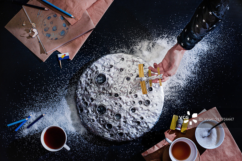 飞向月球图片素材