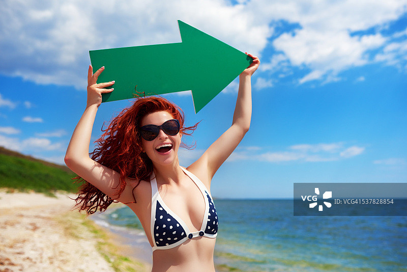 夏日度假指引图片素材