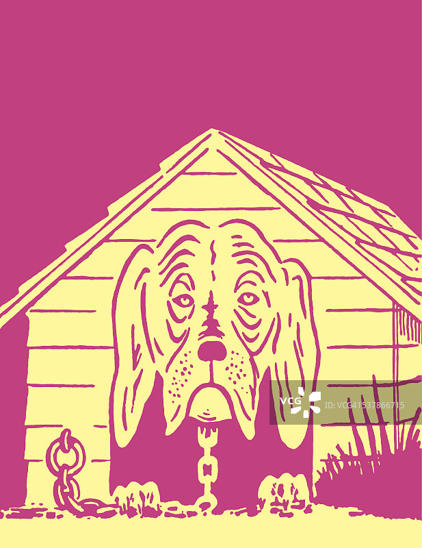 狗窝里的小狗图片素材