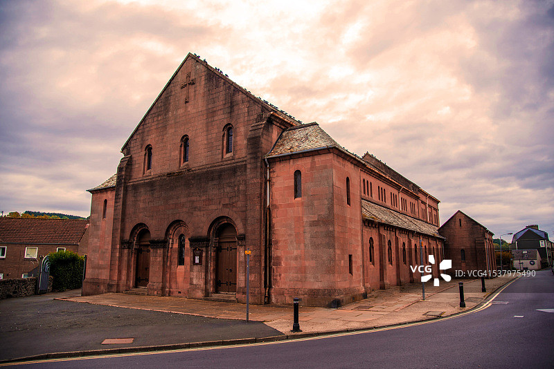苏格兰阿盖尔比尤特岛罗斯西圣安德鲁天主教堂图片素材