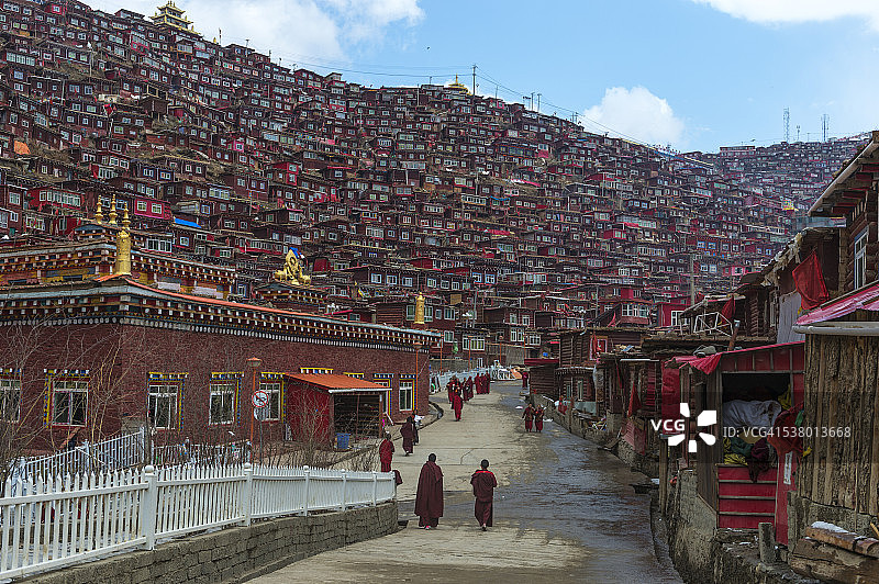 喇荣寺五明佛学院图片素材