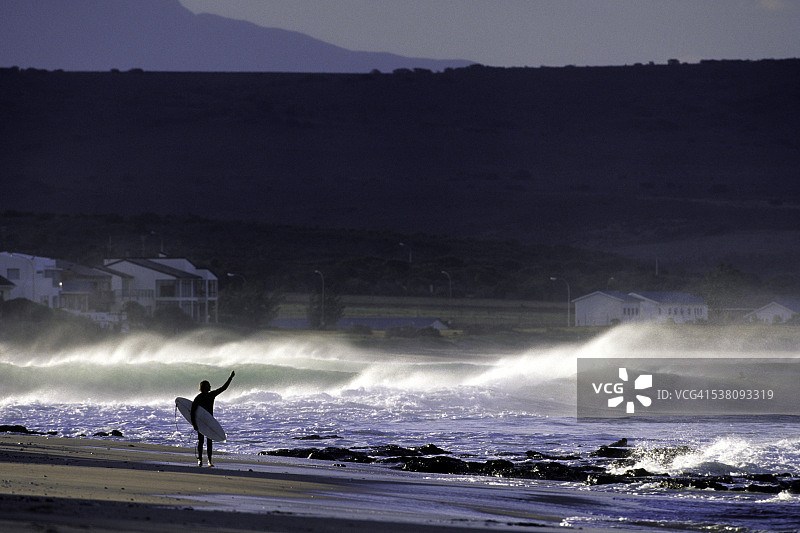 杰弗里斯湾的冲浪者图片素材