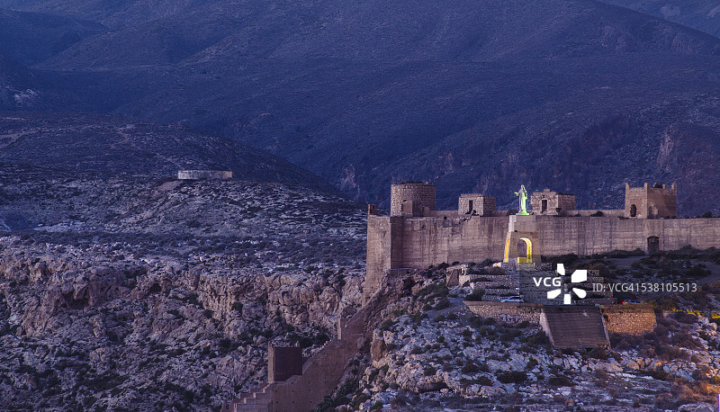 阿尔梅里亚的圣克里斯托瓦尔山图片素材