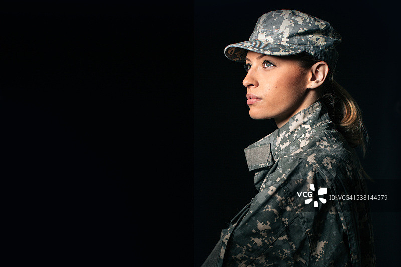 女兵图片素材