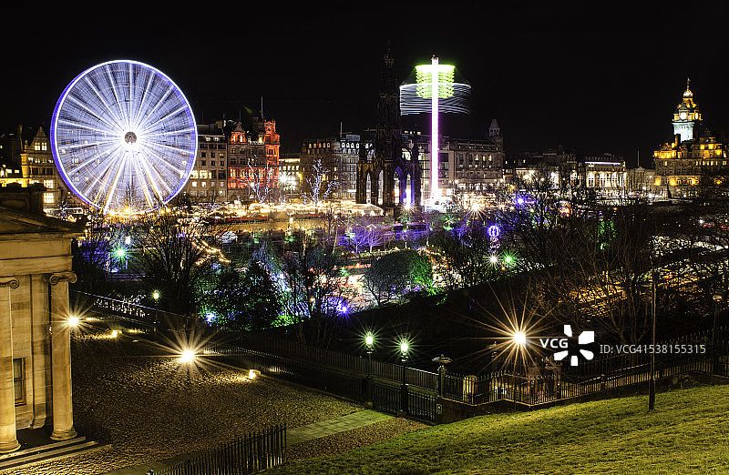 圣诞节期间的爱丁堡图片素材