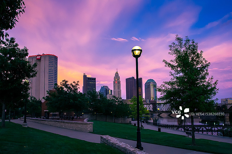 哥伦布市中心图片素材