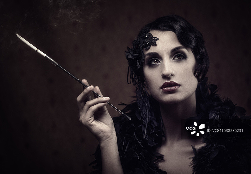 复古女性人像图片素材