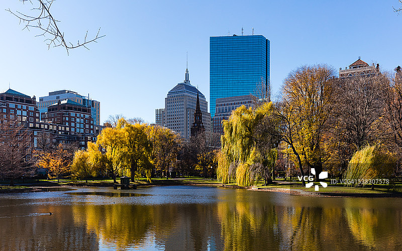 波士顿公共花园图片素材