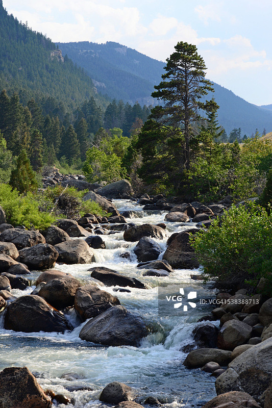 水槽峡谷瀑布图片素材