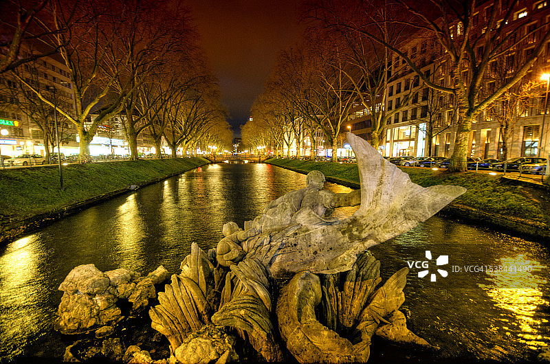 德国杜塞尔多夫国王大道图片素材