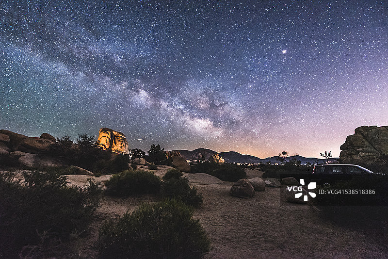 隐谷公园银河图片素材