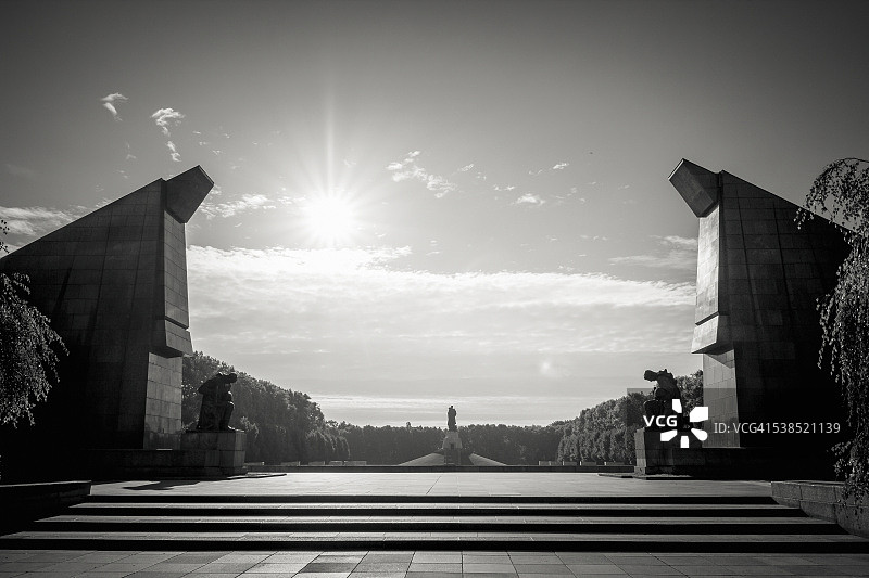 苏维埃纪念碑，特雷普托公园，柏林图片素材