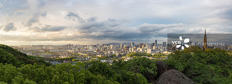 浙江杭州的暴风云图片素材