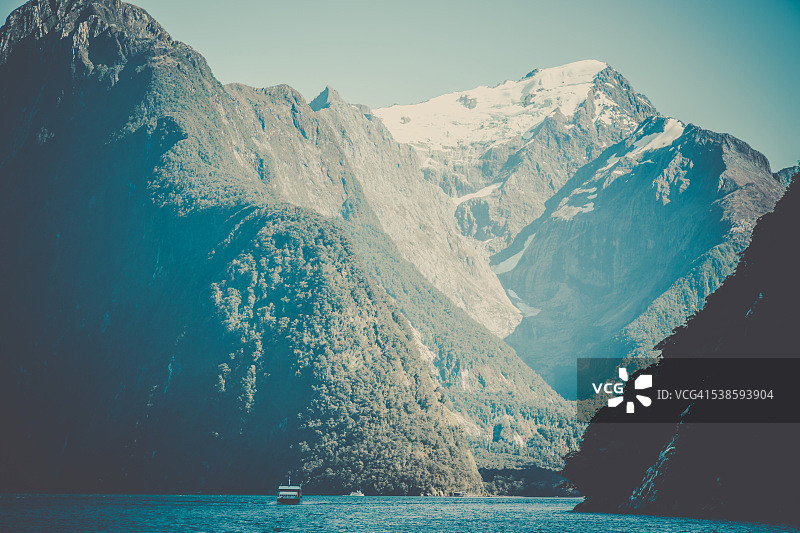 新西兰南岛的疑峡湾风光图片素材