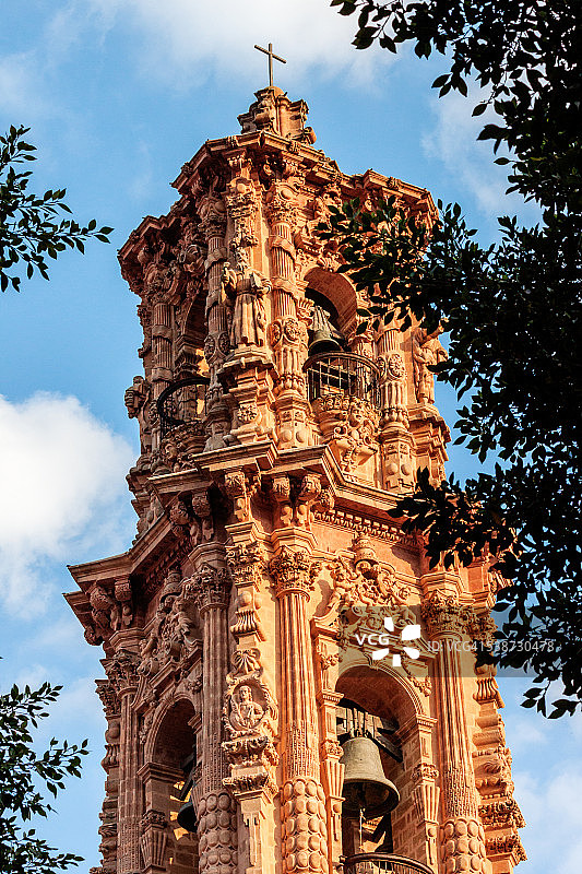 墨西哥塔斯科圣普里斯卡神庙细节图片素材